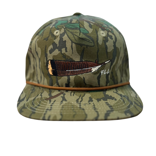 TURKEY FEATHER GREENLEAF ROPE HAT - LEATHER PINHOTI